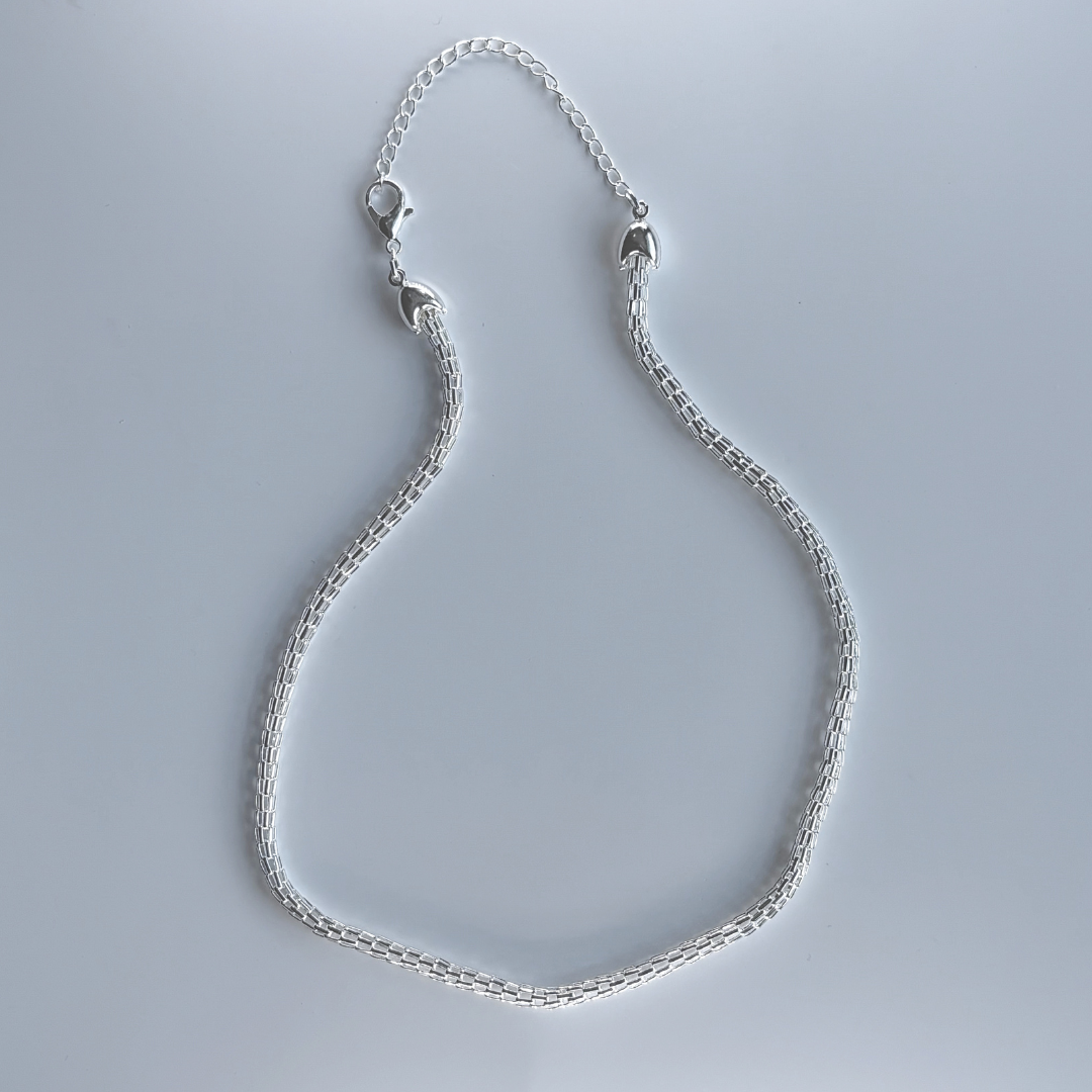 Colar Folheado de Prata 925 Malha Italiana Regulável