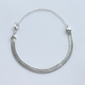 Pulseira Feminina Folheada em Forma de Fita Elegante e Regulável