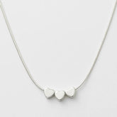 Colar de Prata pingente 3 Corações