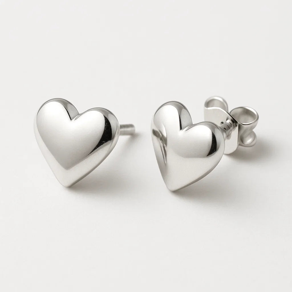 Brinco de Coração [Prata 925]