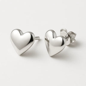 Brinco de Coração [Prata 925]