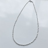 Colar Chocker Correntinha Entrelaçada [Prata 925]