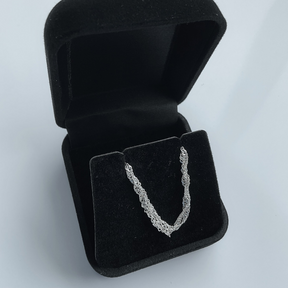 Colar Chocker Correntinha Entrelaçada [Prata 925]